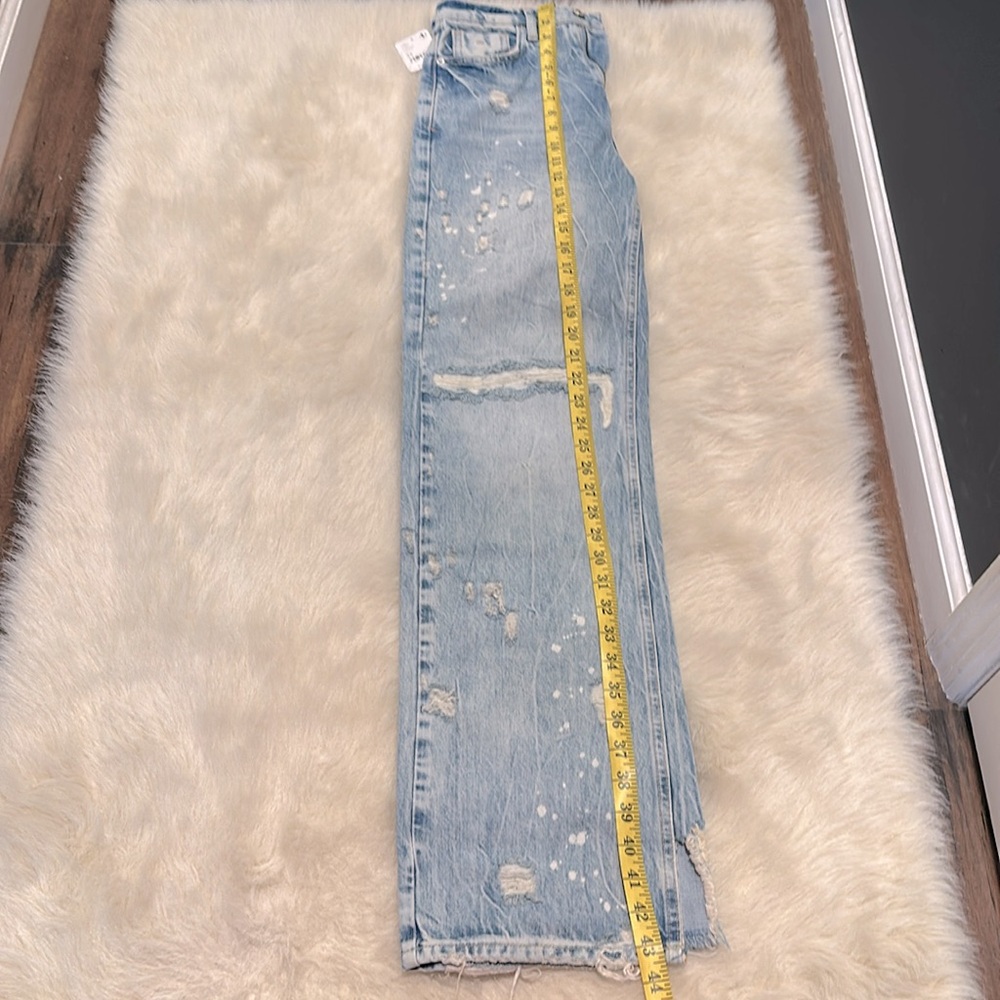 Light Blue Distressed Jeans - Picture 4 of 8